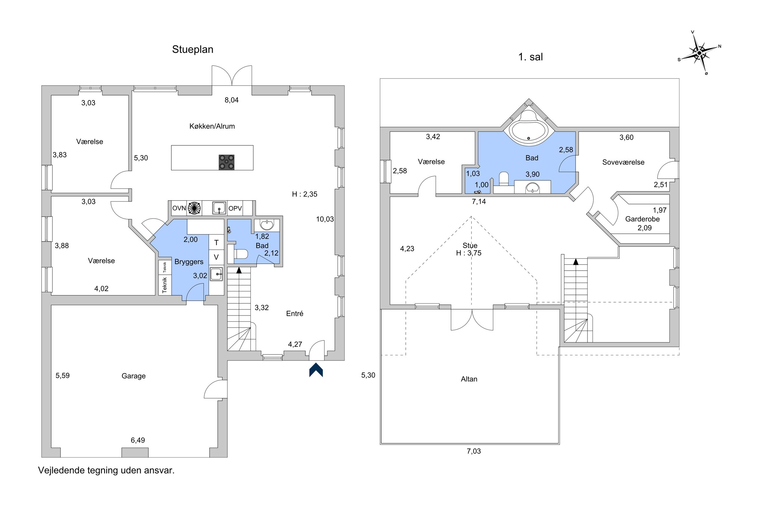 Hornsherredvej 281, Lyndby, Kirke Hyllinge - Plantegning