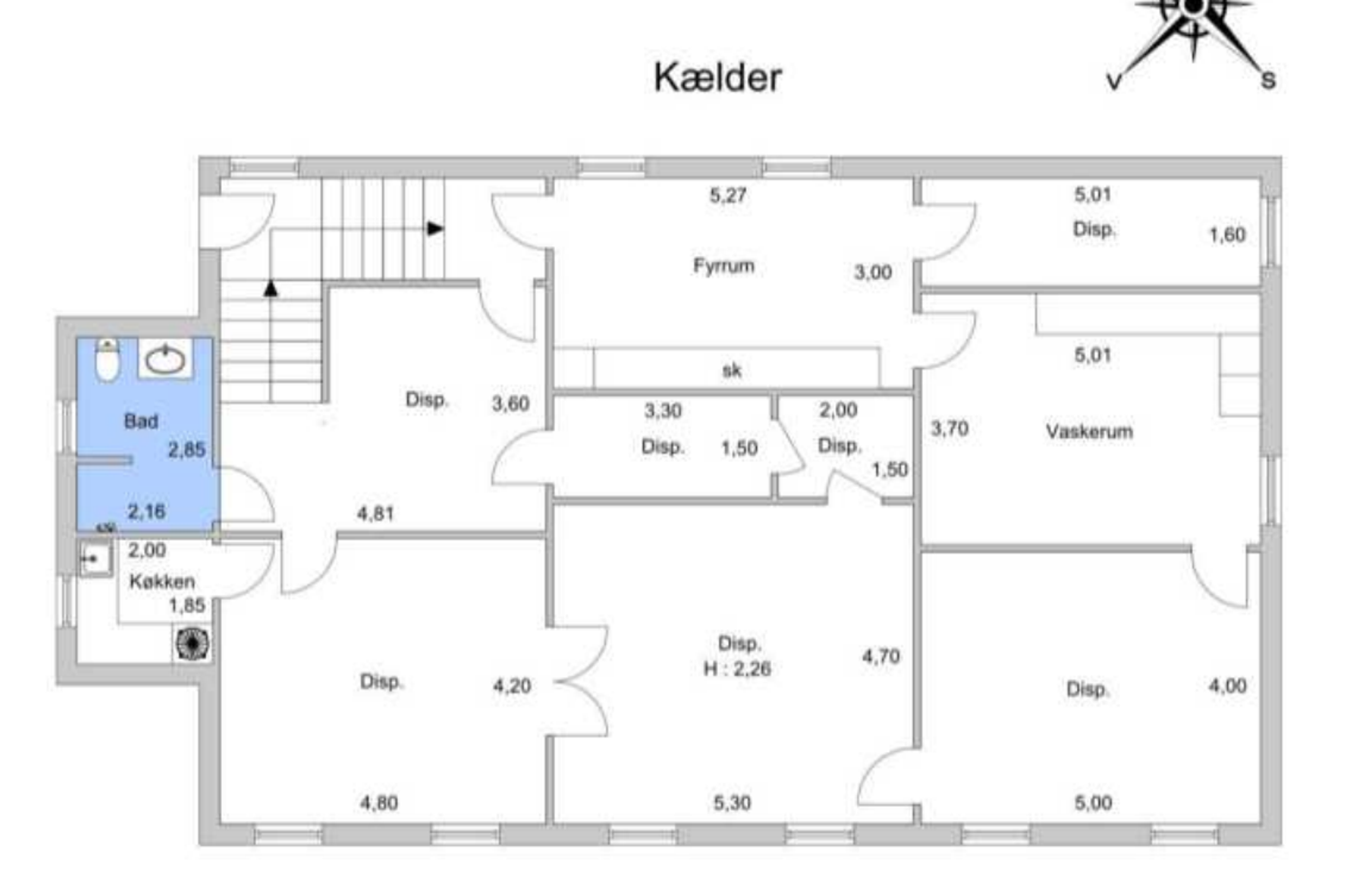 Strandøre 15, København Ø - Plantegning