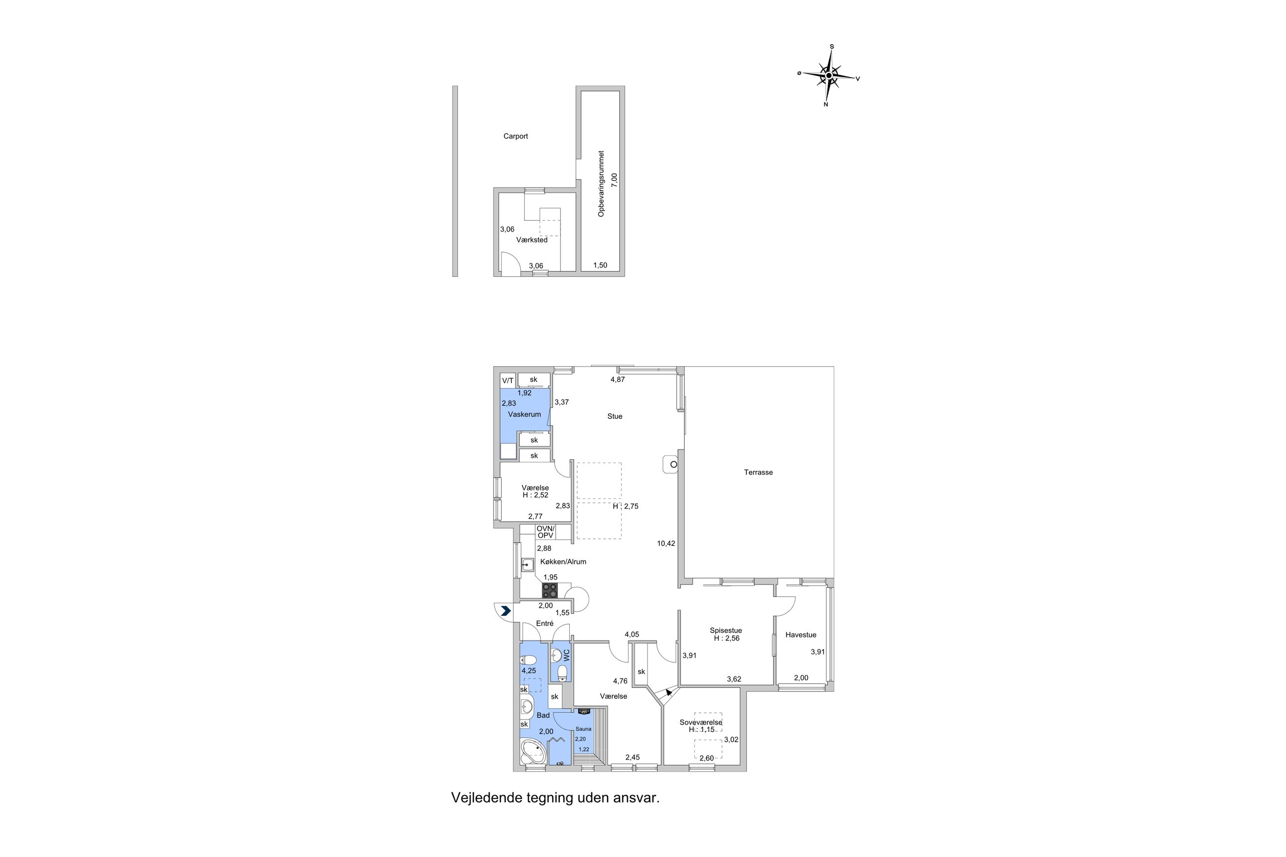 Weypils-Åsen 21, Udsholt, Græsted - Plantegning