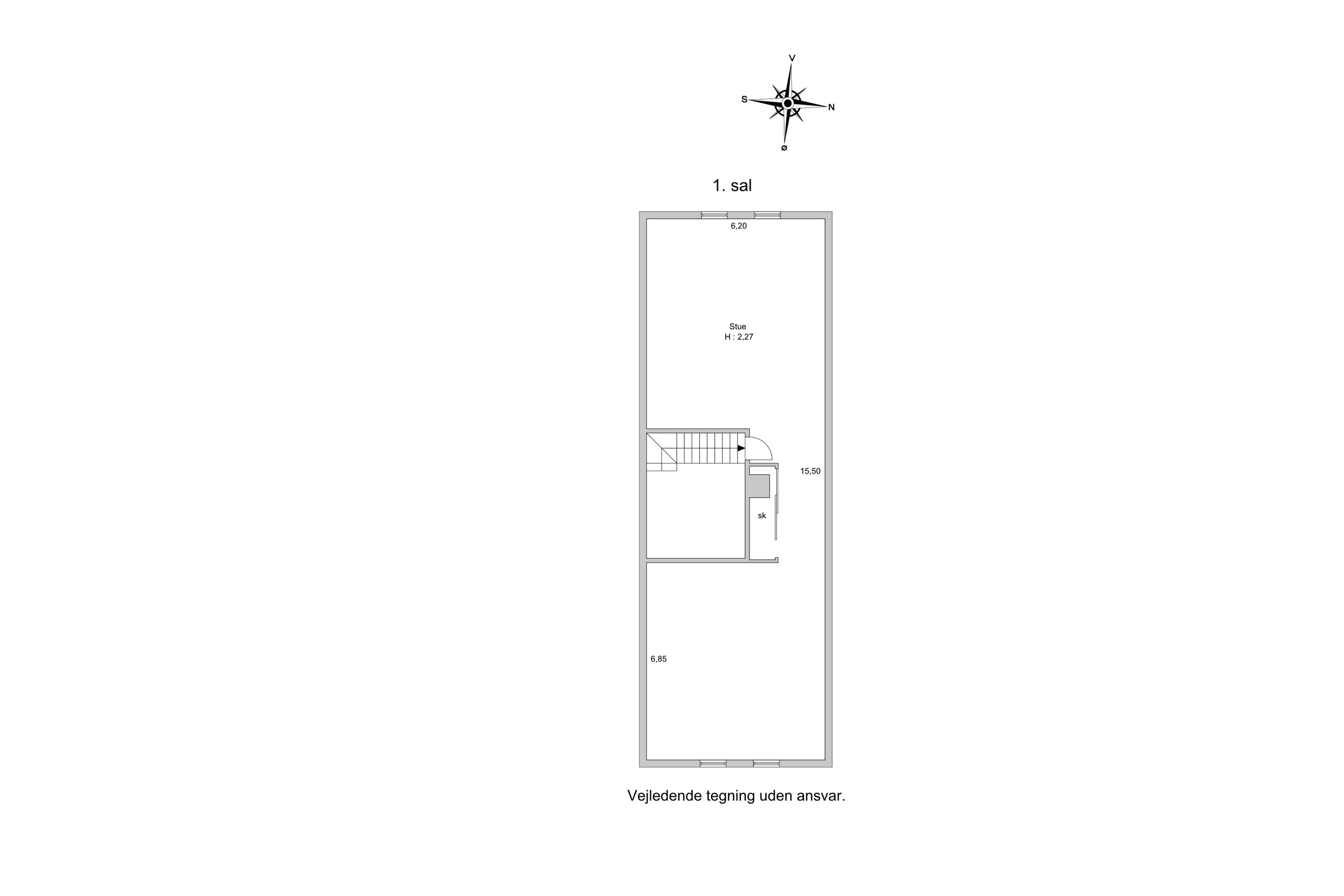 Tjebberupvej 93, Tjebberup, Holbæk - Plantegning