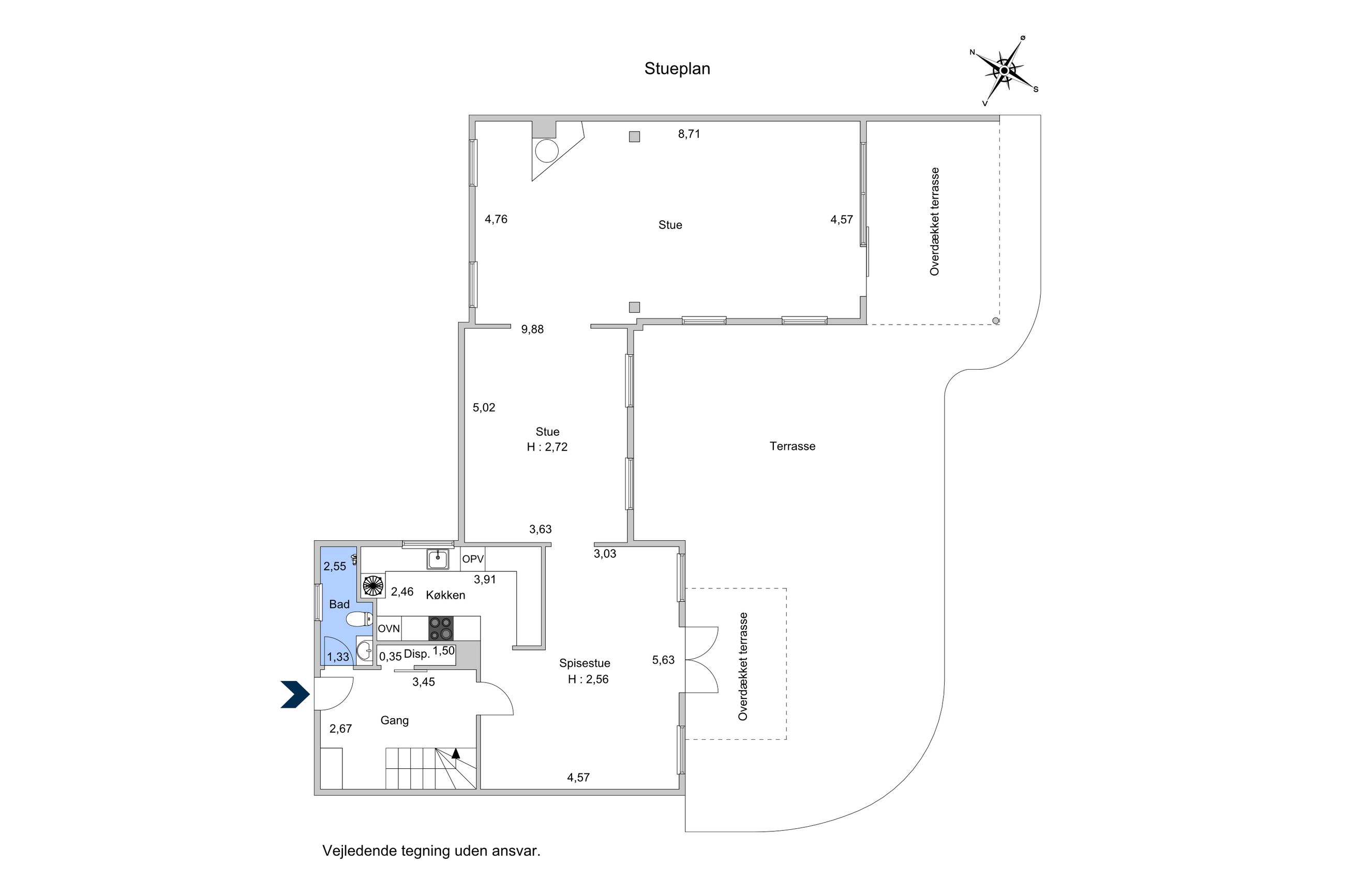 Fjordvænget 13, Rørvig - Plantegning