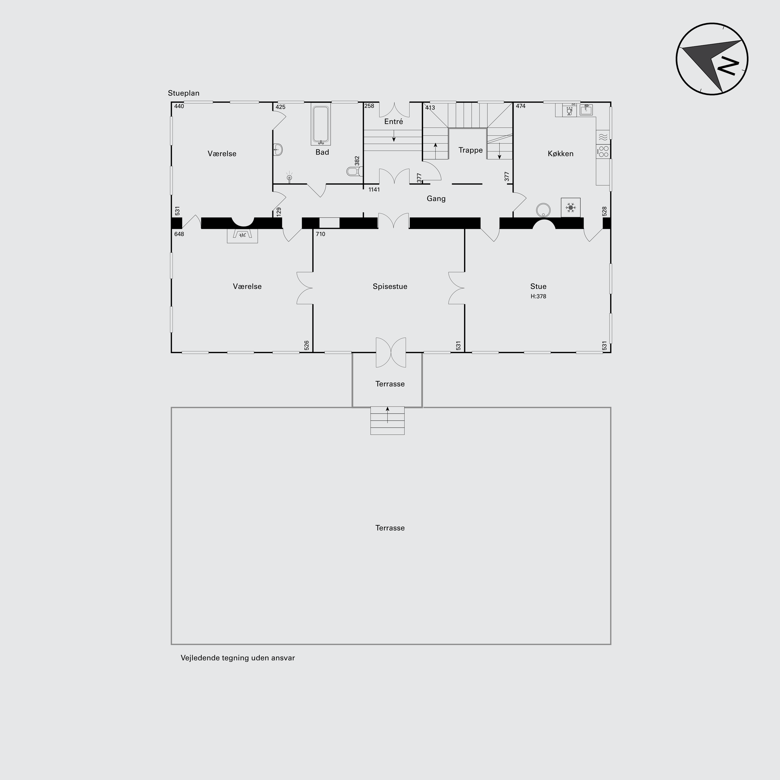 Ørholmvej 61, Kongens Lyngby - Plantegning