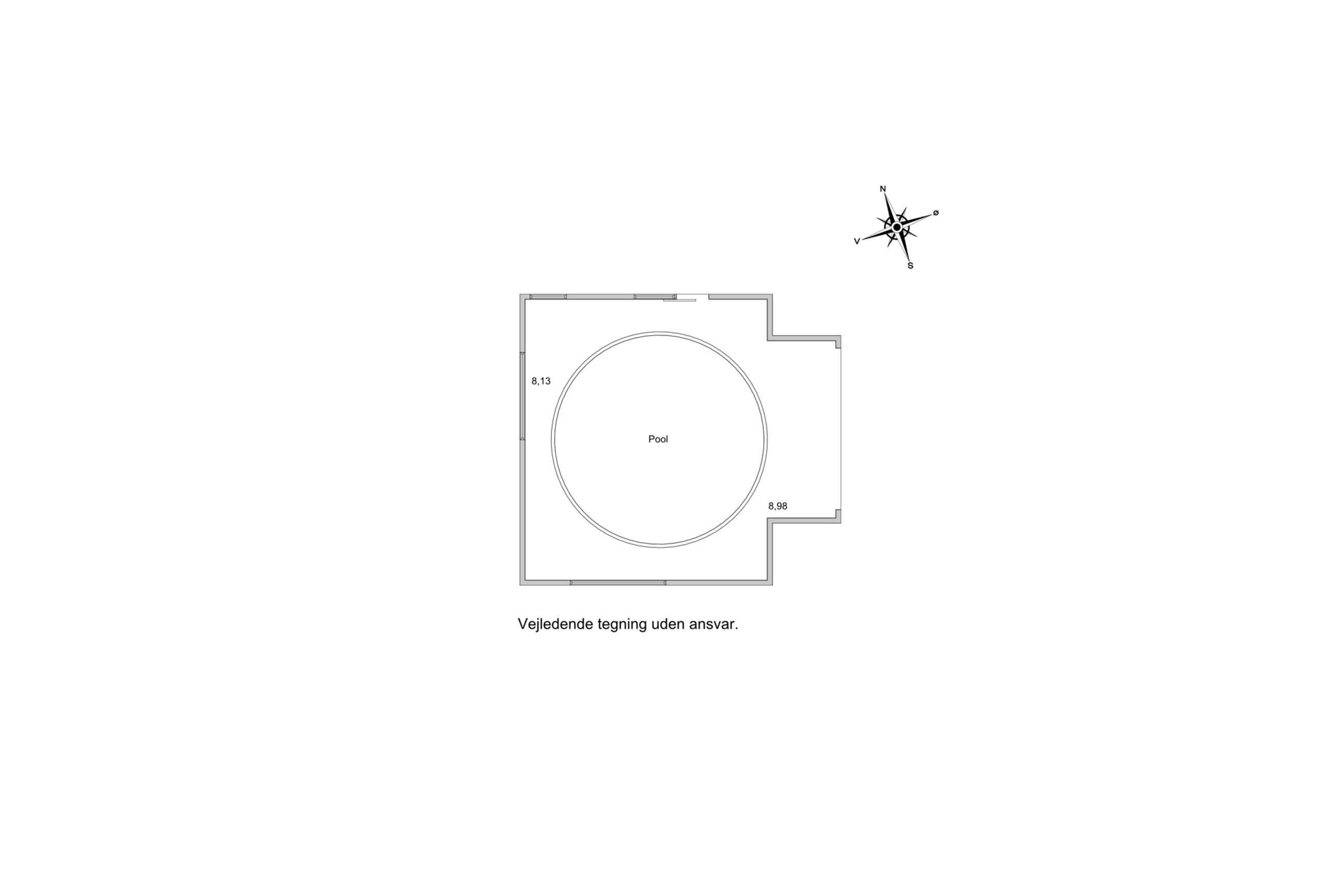 Aggersvoldvej 8, Jyderup - Plantegning