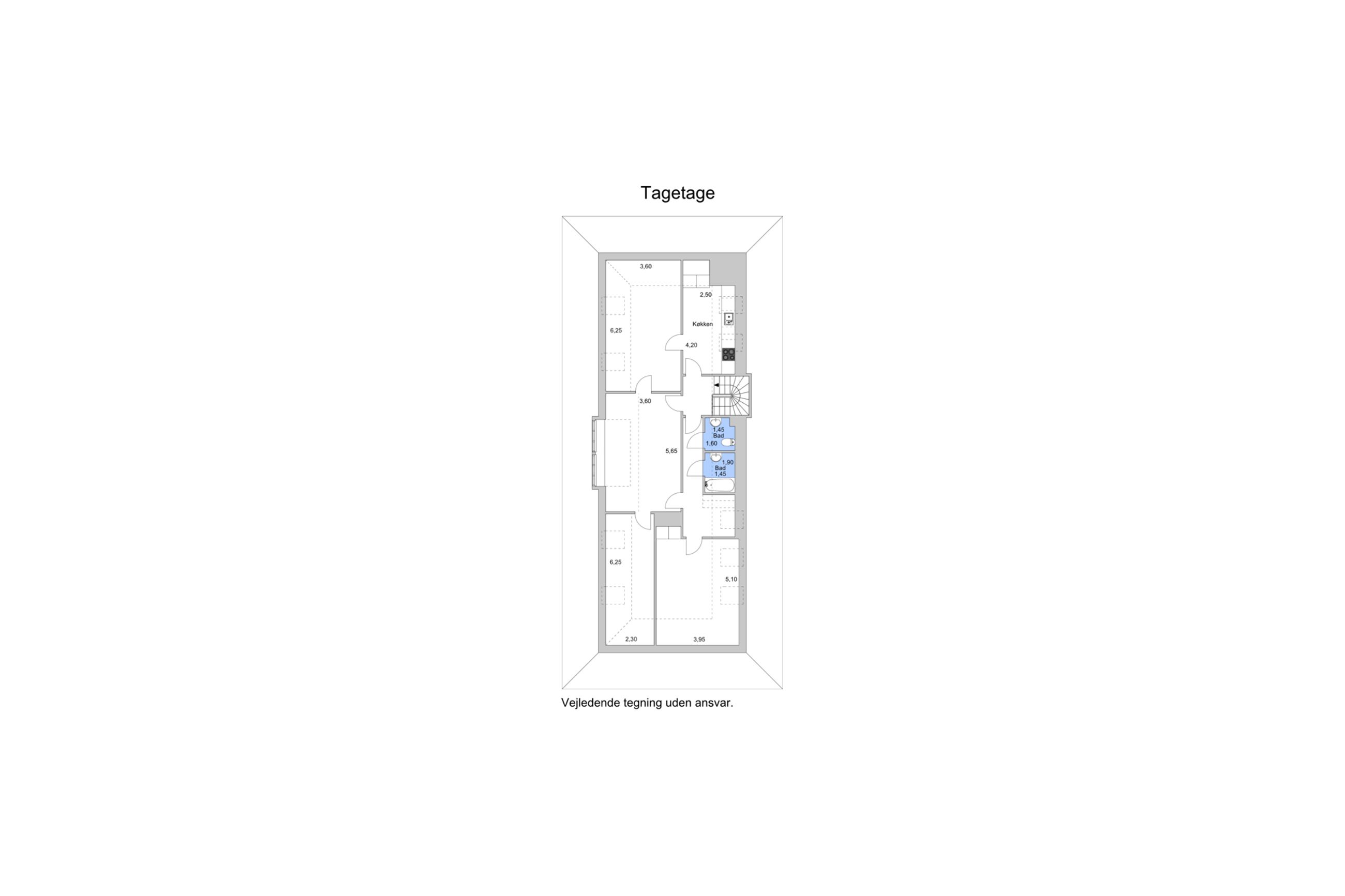 Svanemøllevej 65, Hellerup - Plantegning