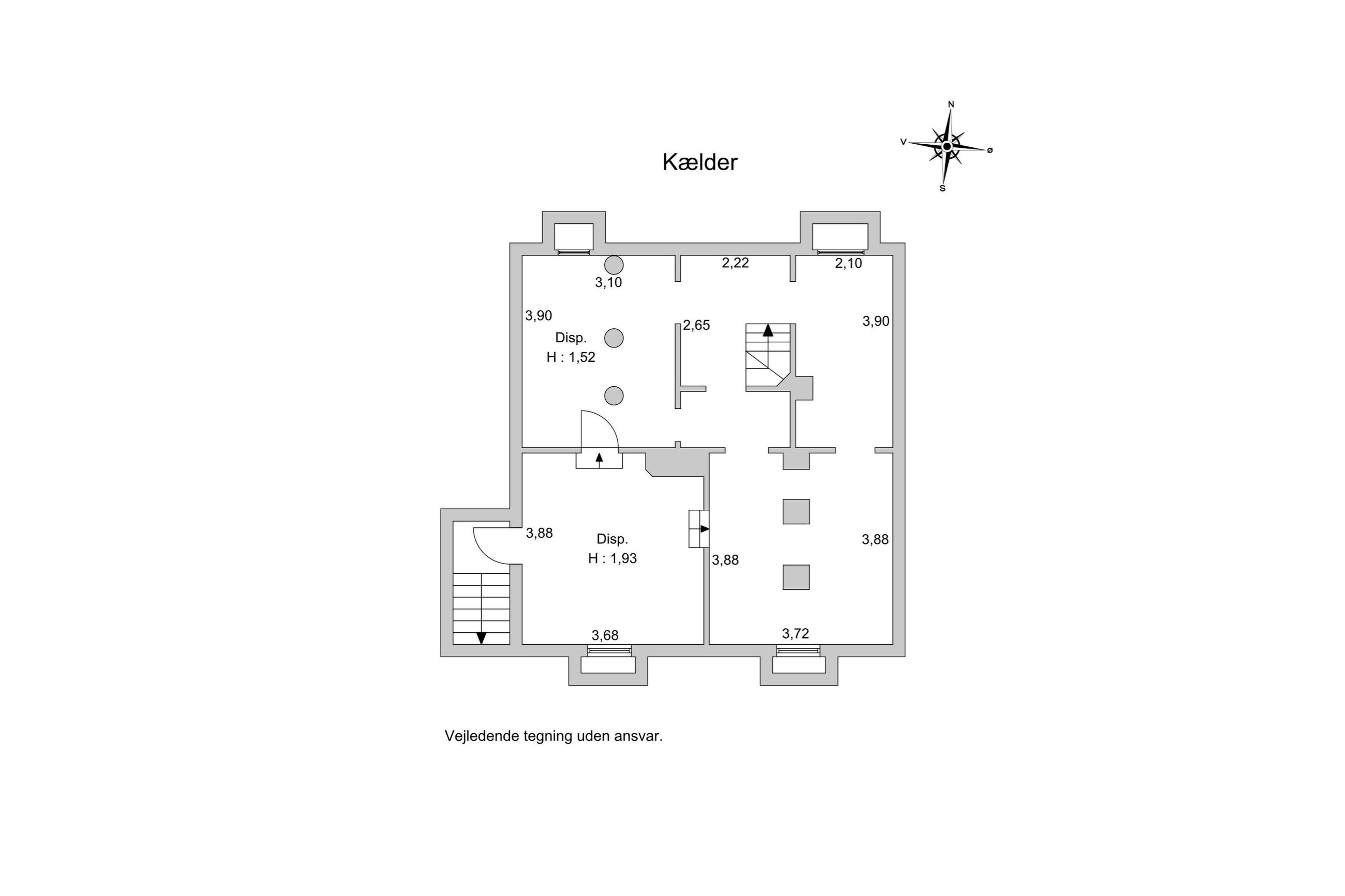 Kronprinsensvej 53, Frederiksberg - Plantegning