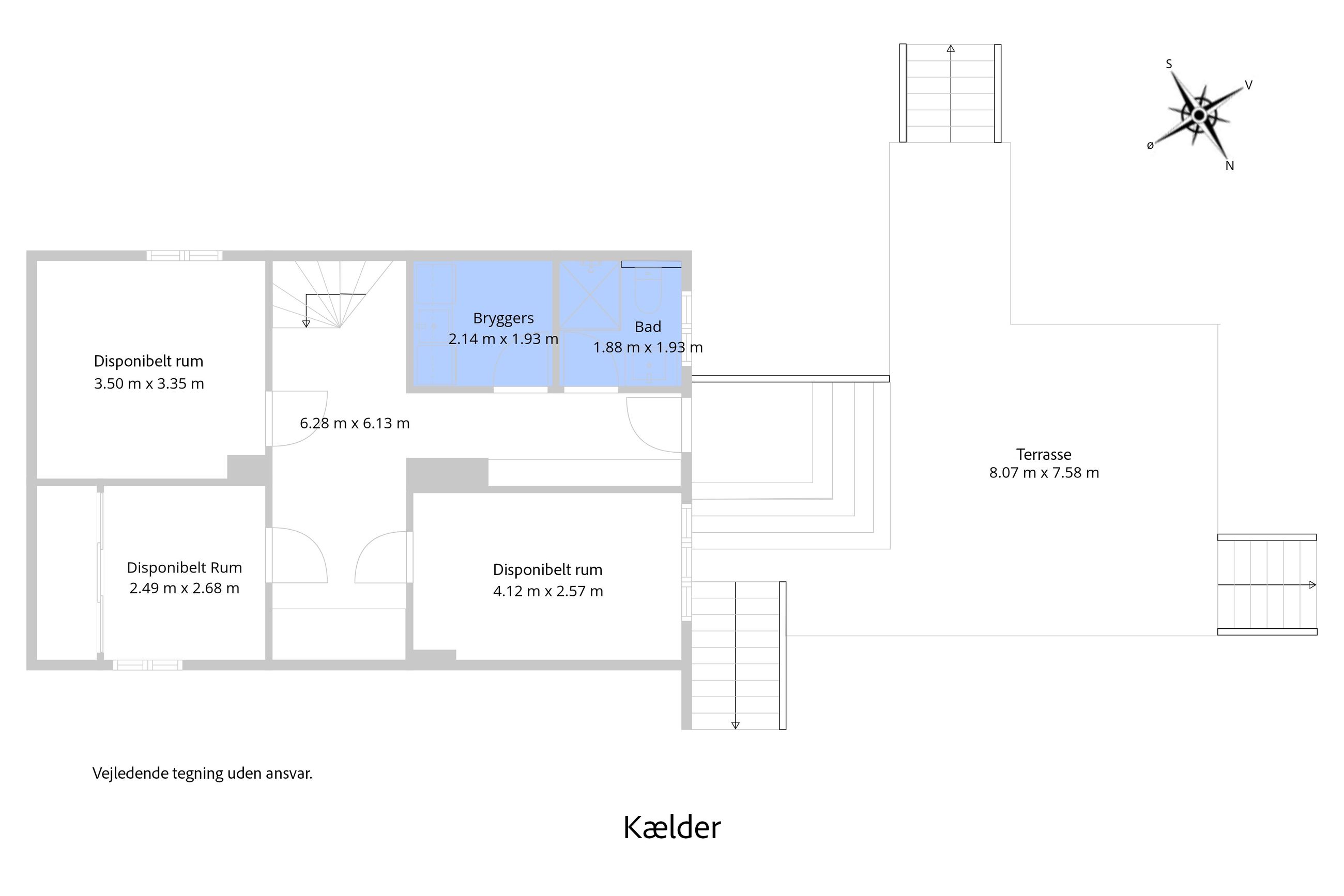 Hammervej 2, Hornbæk - Plantegning