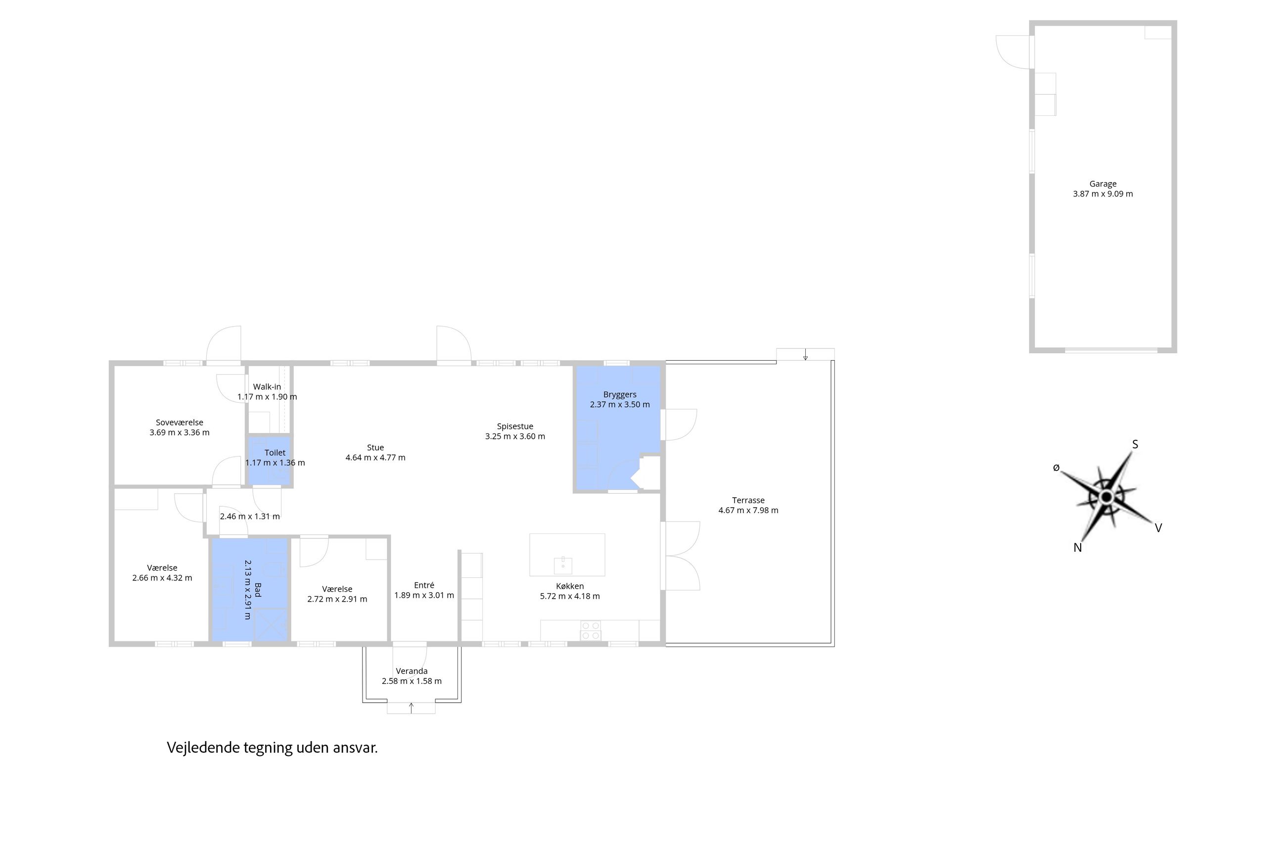 Rendebjerg-Åsen 7, Smidstrup, Gilleleje - Plantegning