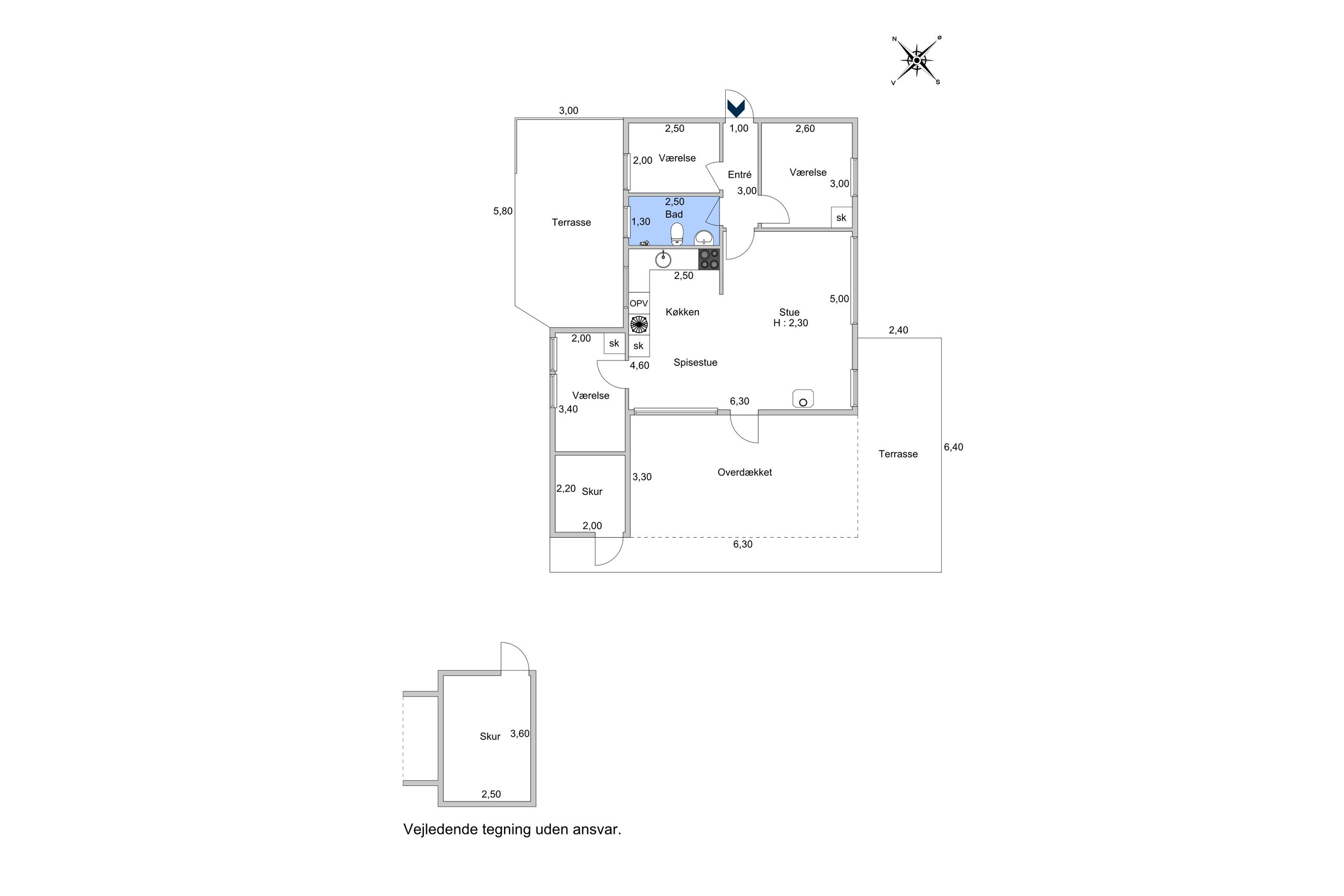 Lyngengen 12, Nakke, Nykøbing Sj - Plantegning