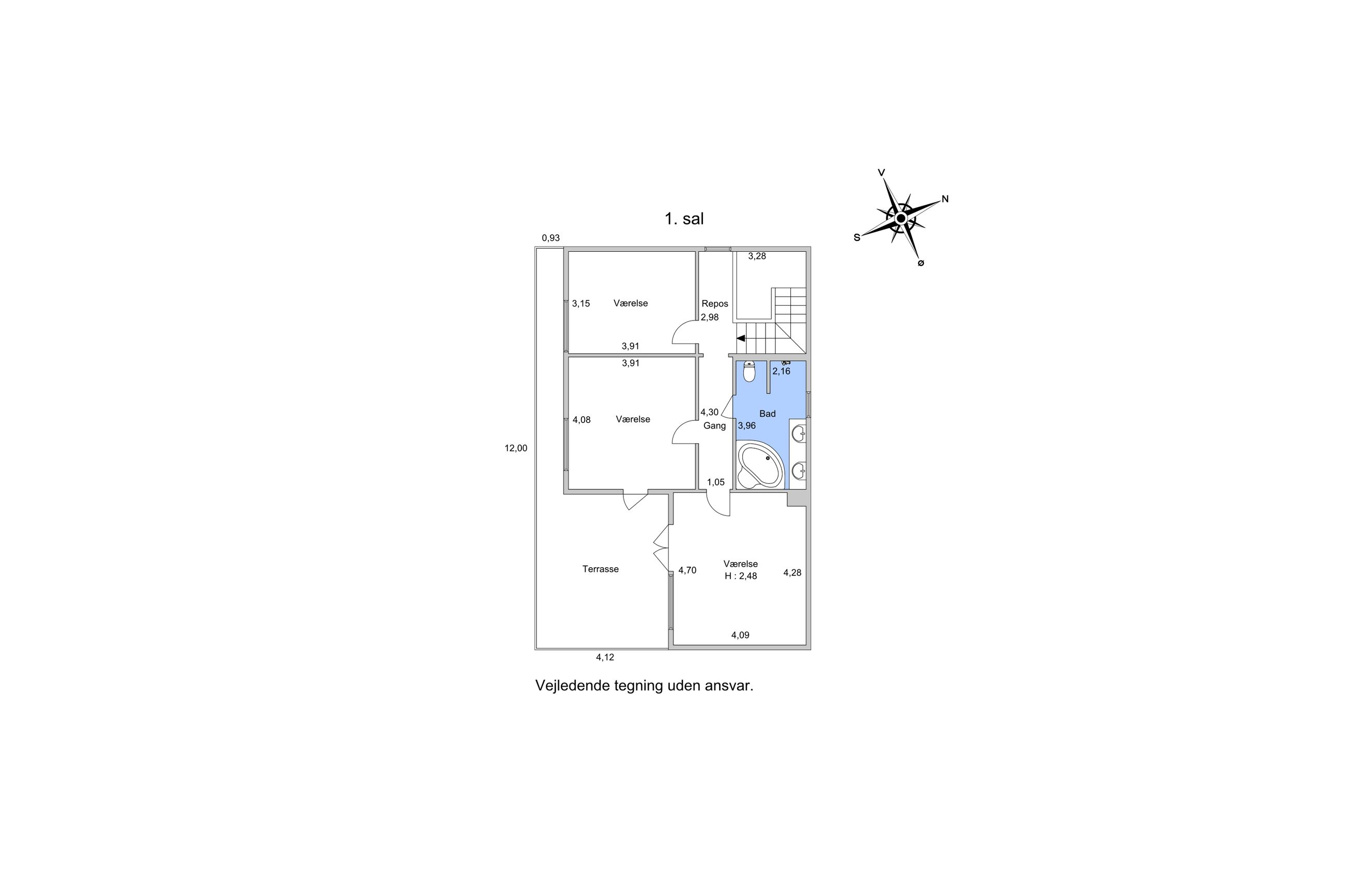 I.H.Mundts Vej 22, Virum - Plantegning