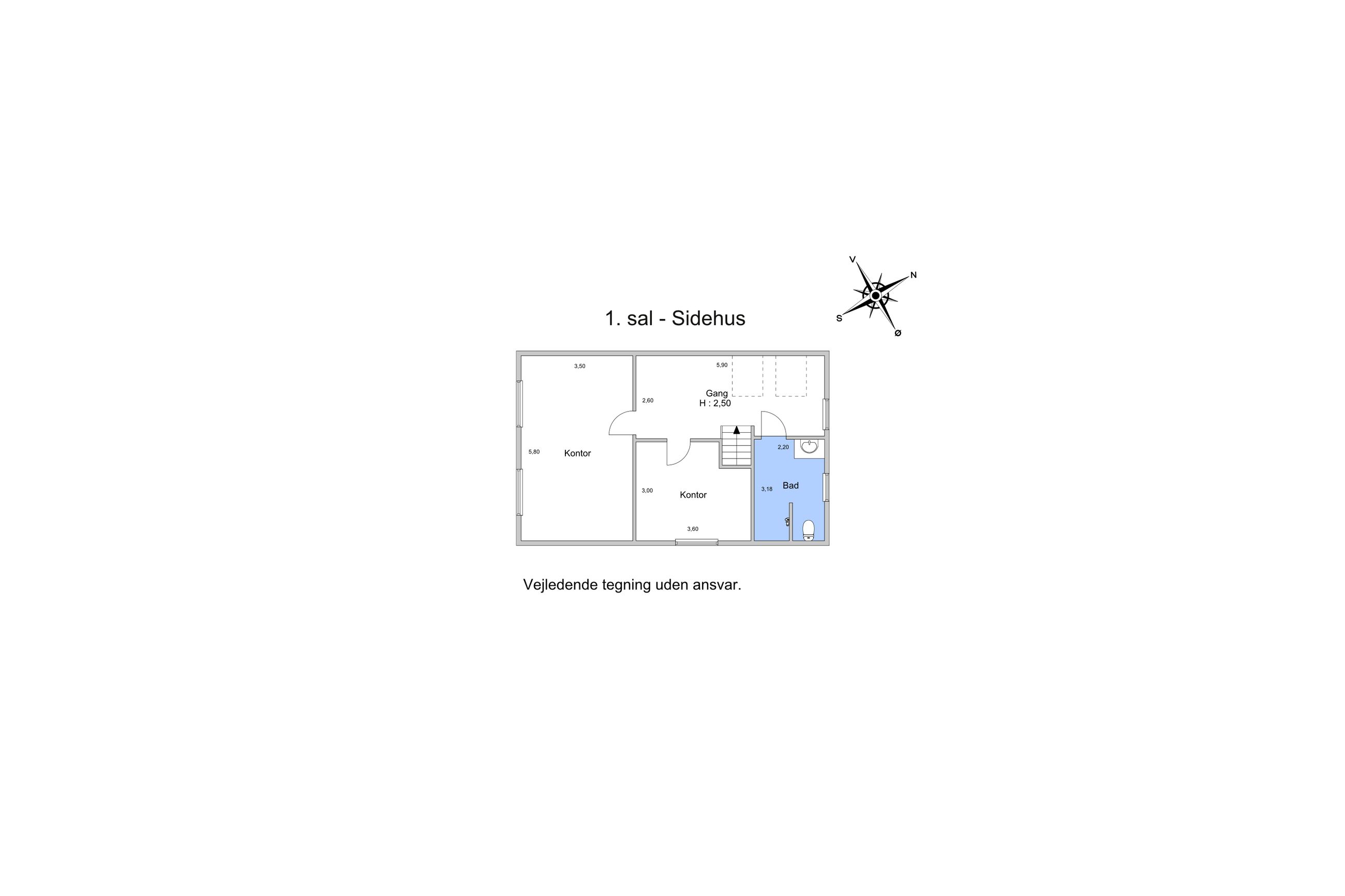 Østre Alle 135A, Gilleleje - Plantegning
