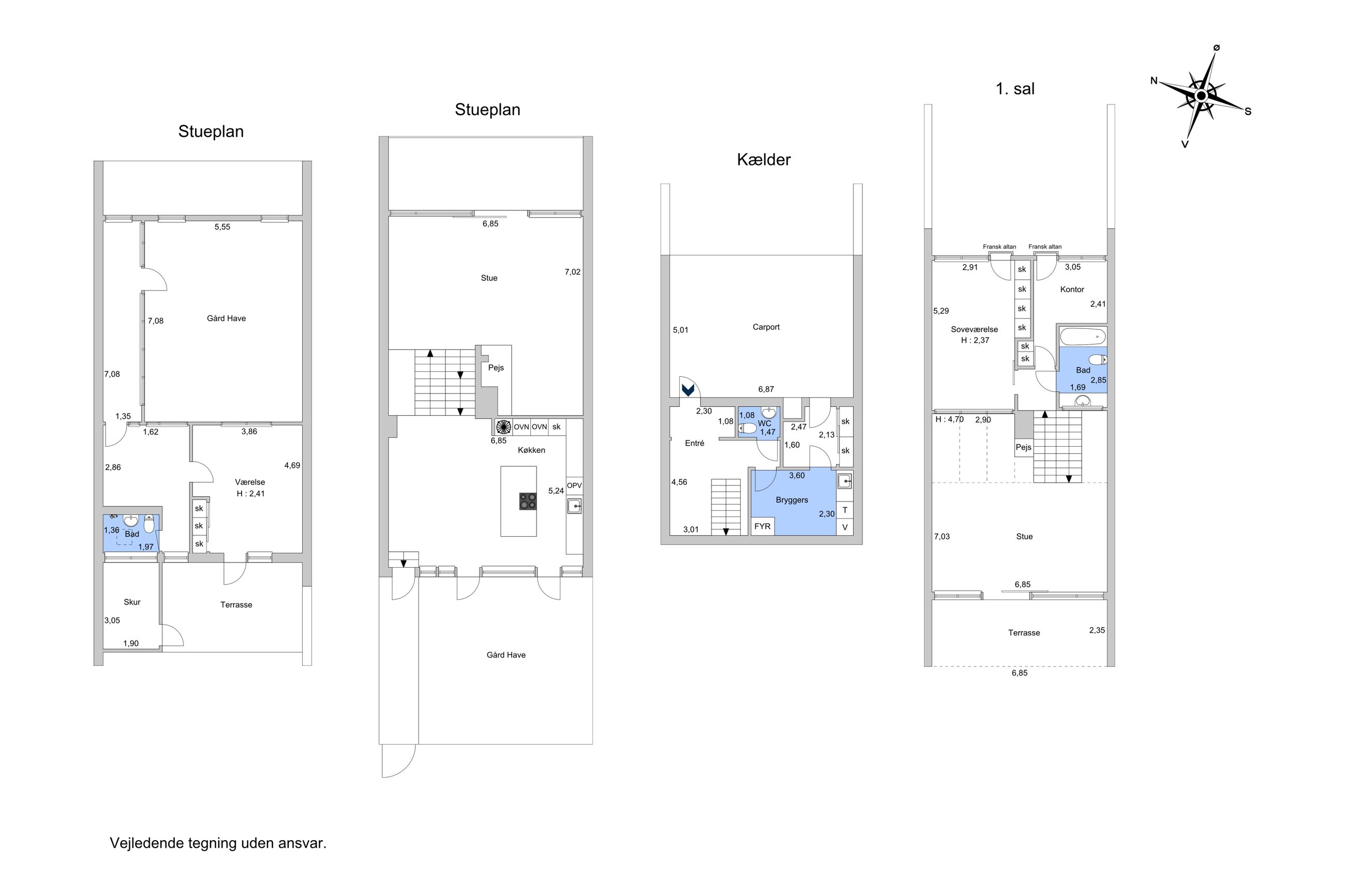 Sophienbergvej 59, Rungsted Kyst - Plantegning
