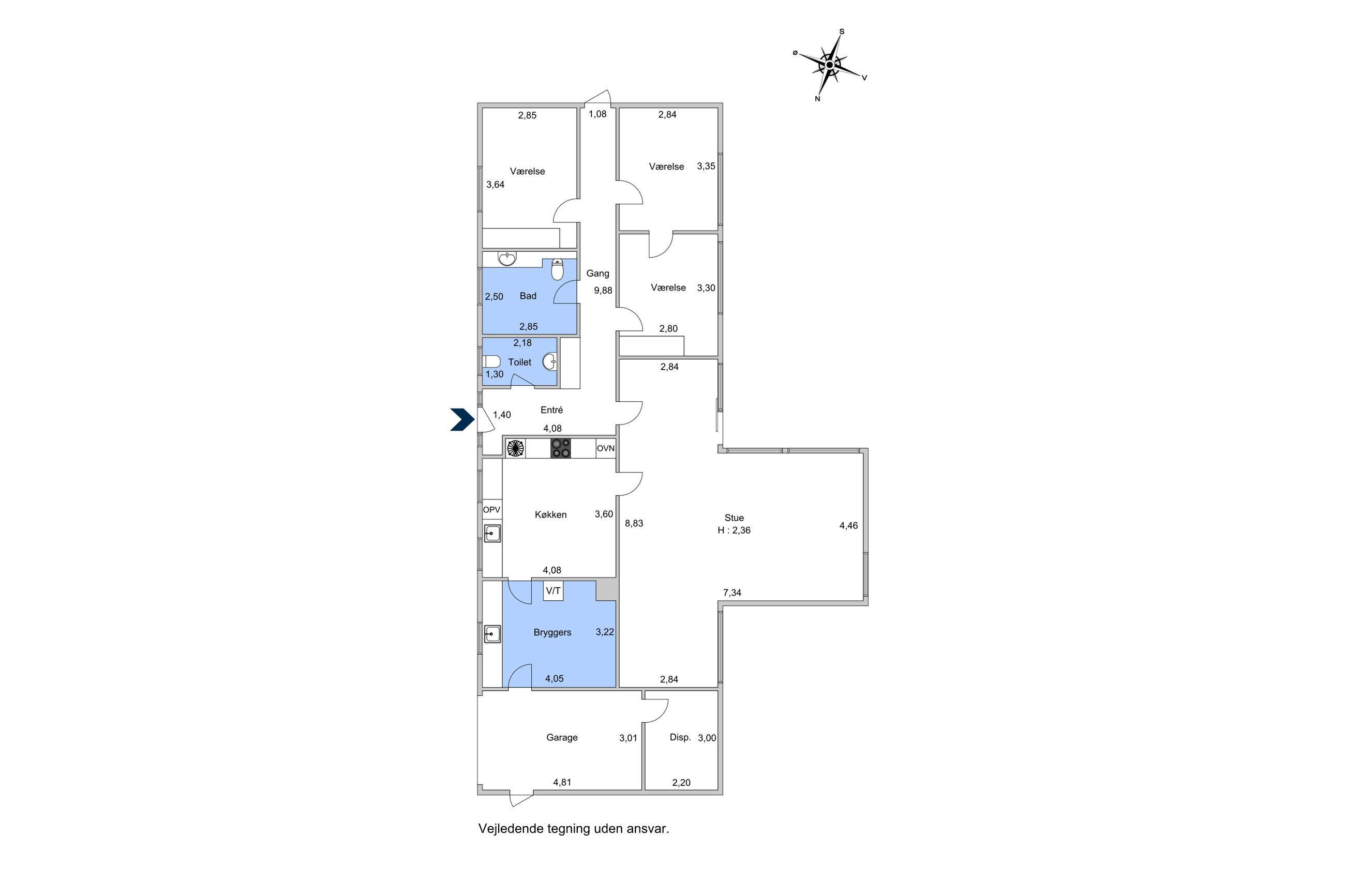 Stenhusvej 33, Holbæk - Plantegning