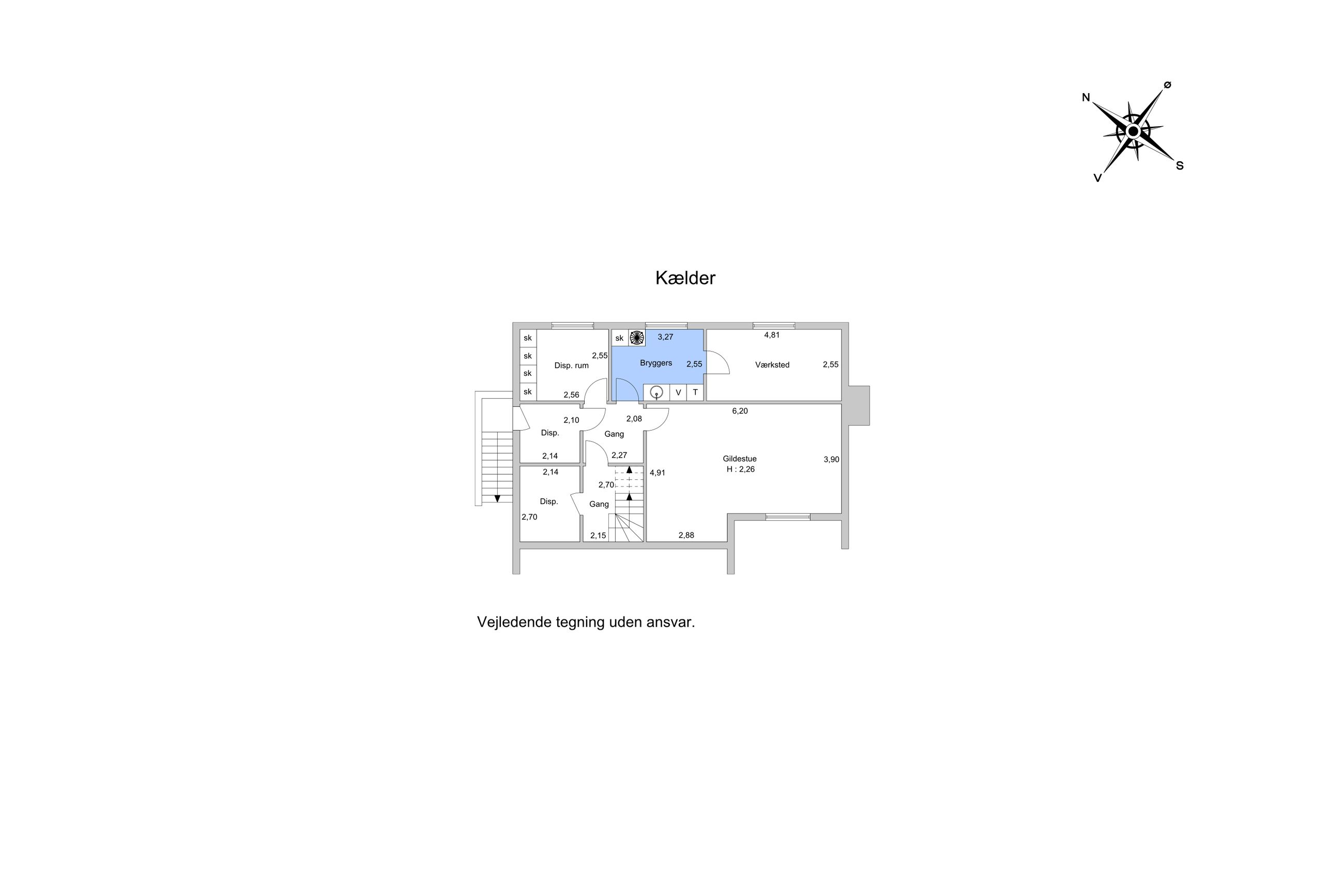 Rungsted Strandvej 205, Rungsted Kyst - Plantegning