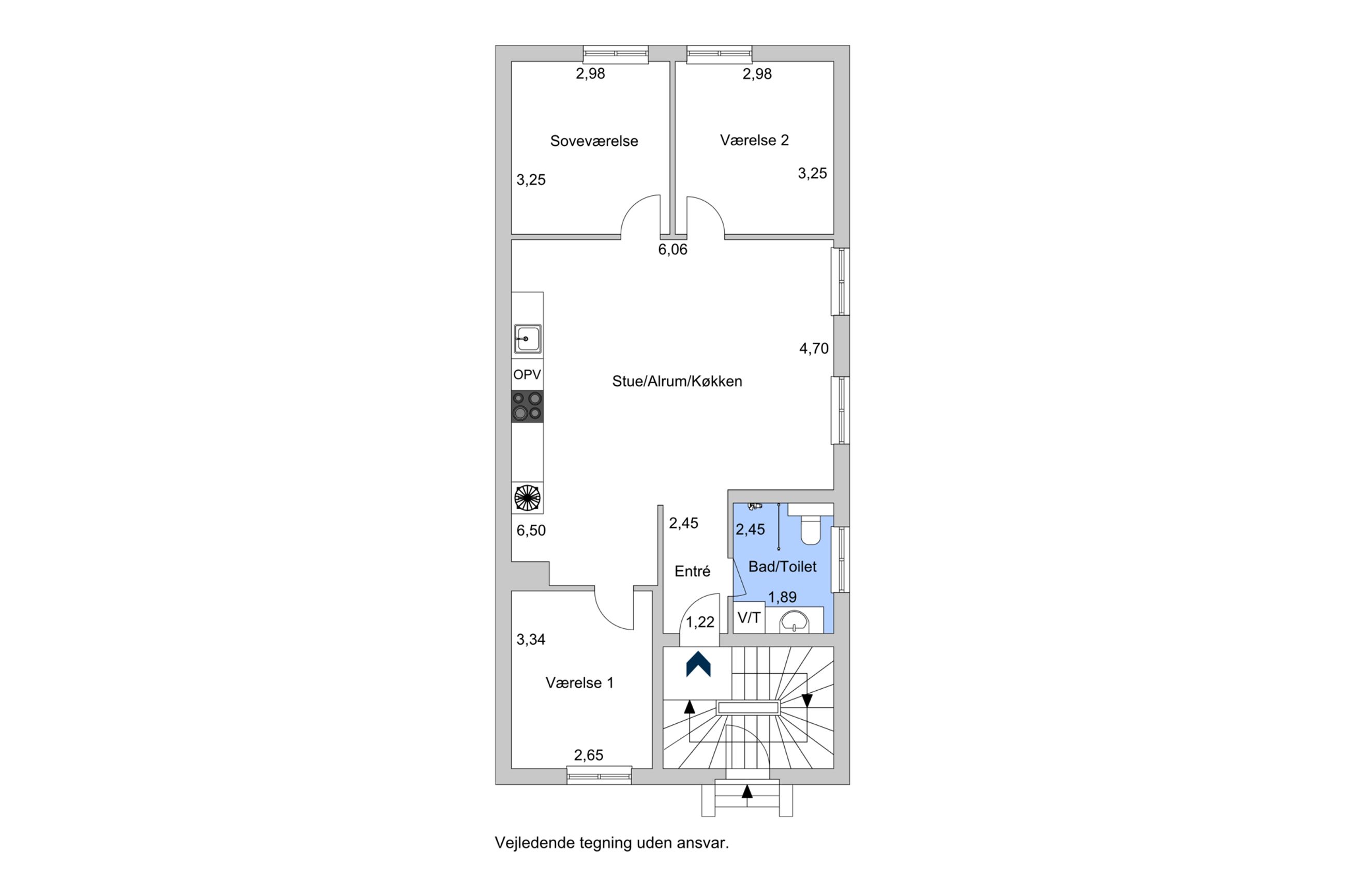 Annebergparken 44B, st, Nykøbing Sj - Plantegning