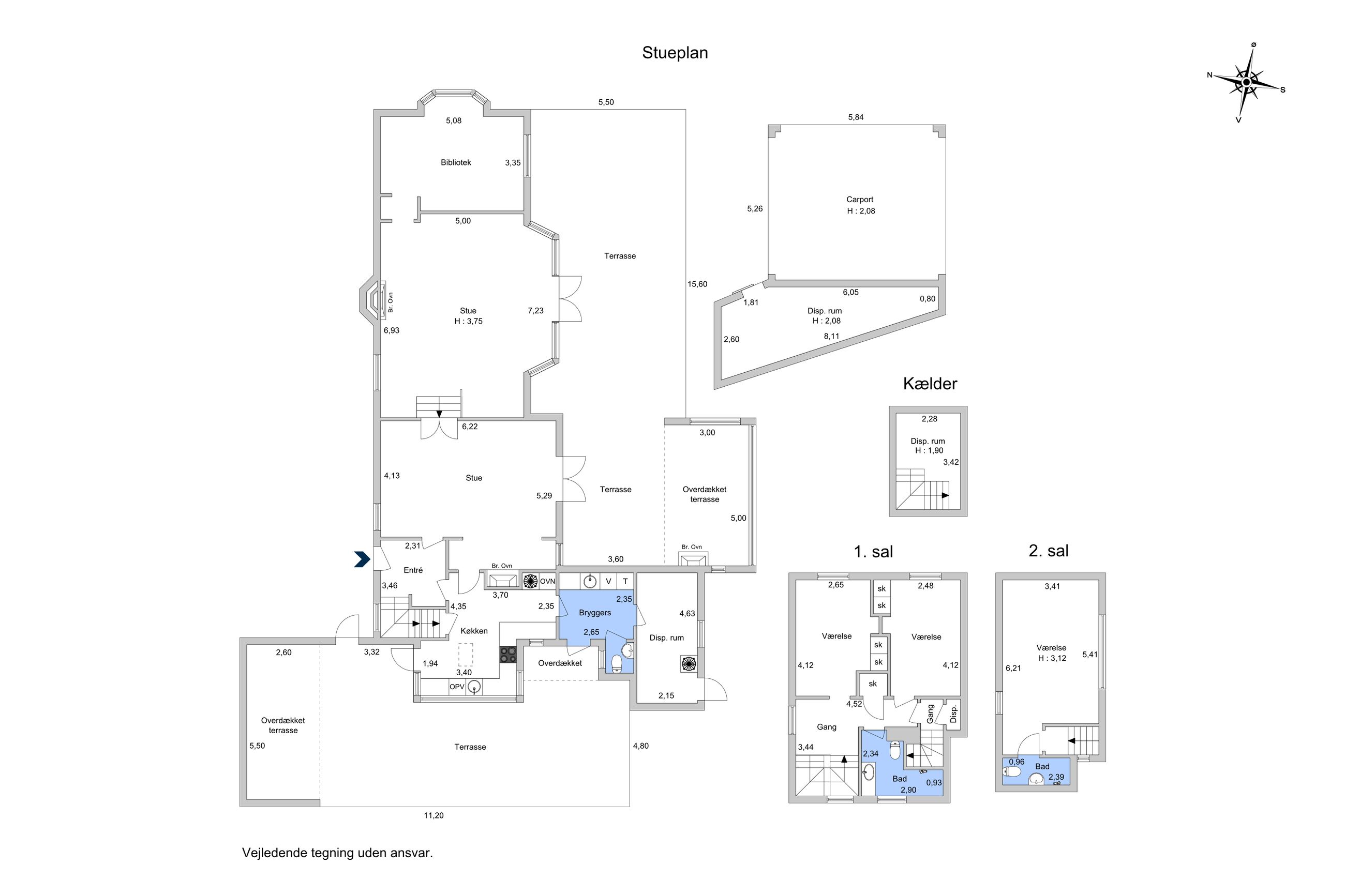 Sdr. Jagtvej 26, Hørsholm - Plantegning