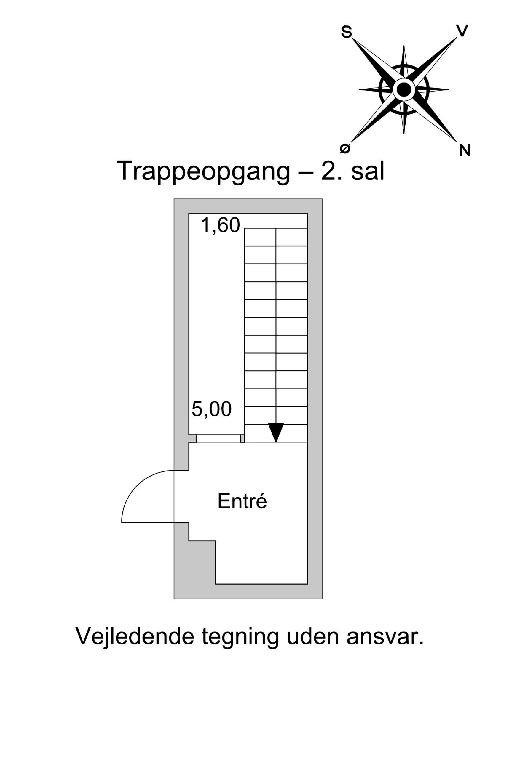 Klosterstræde 8, 2, København K - Plantegning